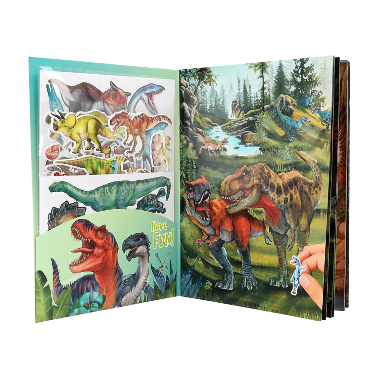 Cuaderno con Pegatinas en Relieve Dino World Cuaderno con Pegatinas en Relieve Dino World