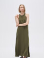 Vestido Albareda Verde Oliva Oscuro