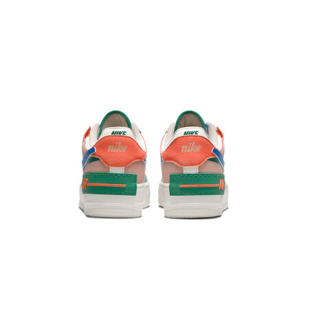 Nike Air Force 1 Shadow - White/Beige/Blue — Zooko
