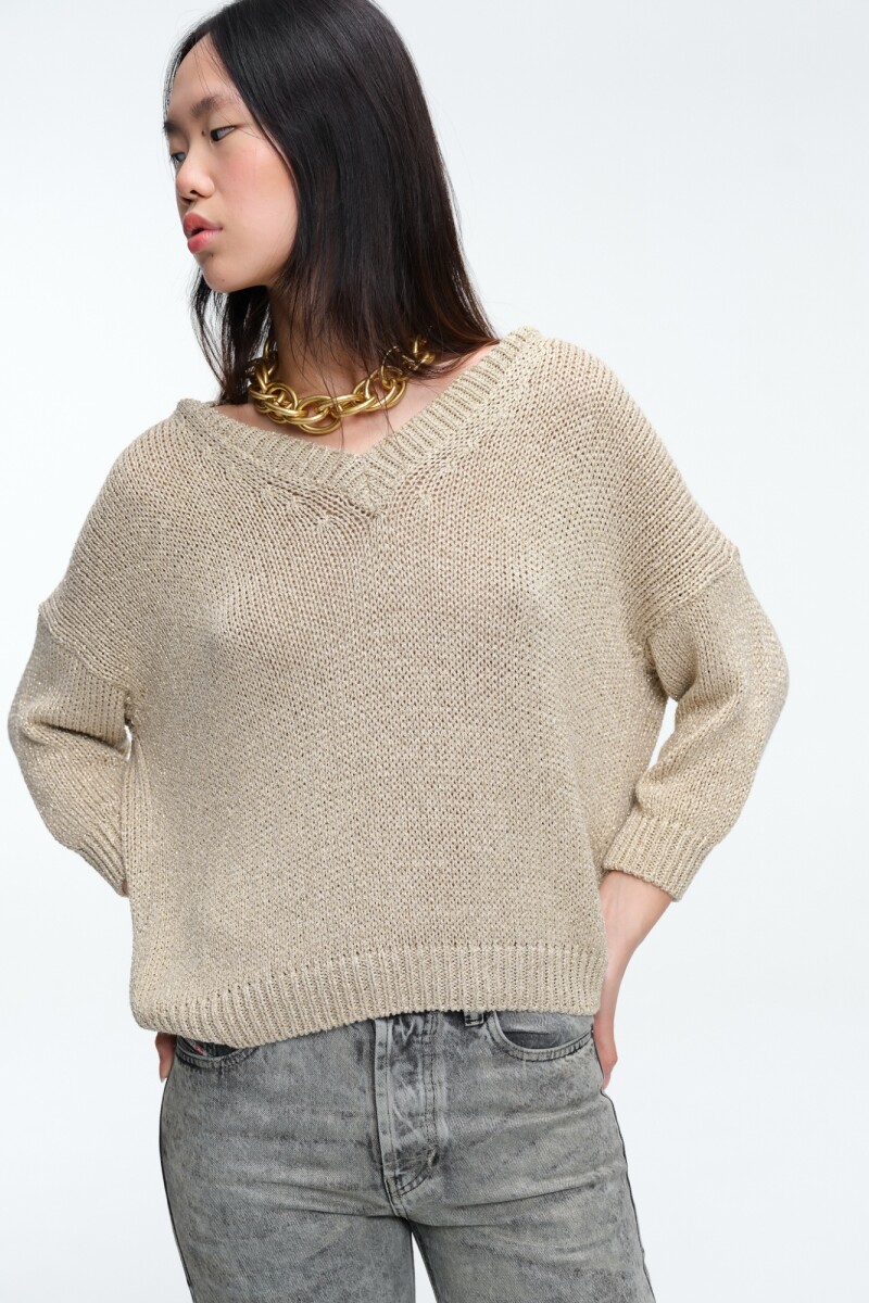 SWEATER V Crema