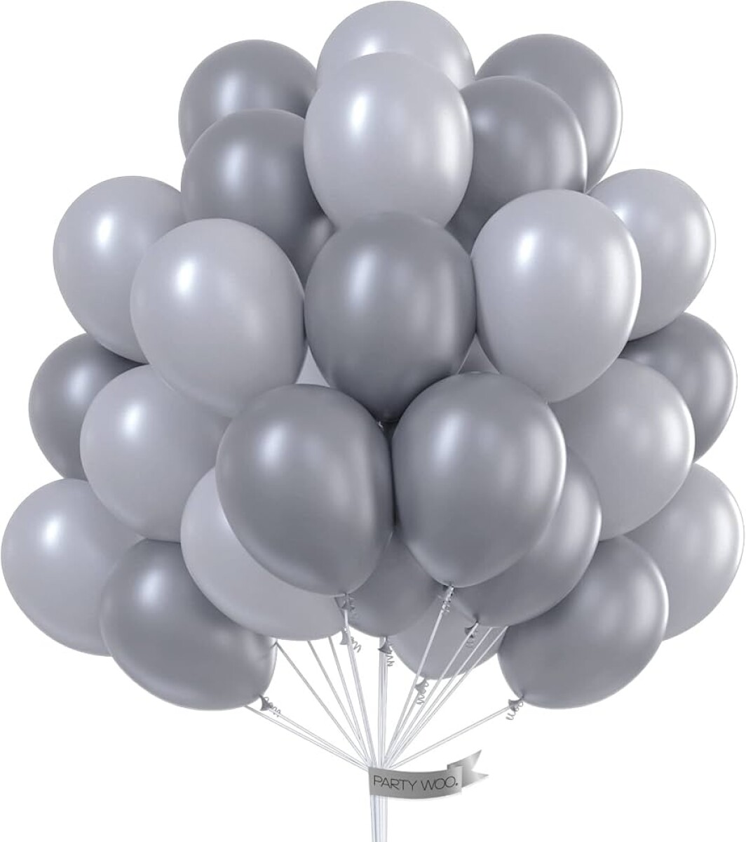 Globo Pastel x50 Und Fessta - Gris 