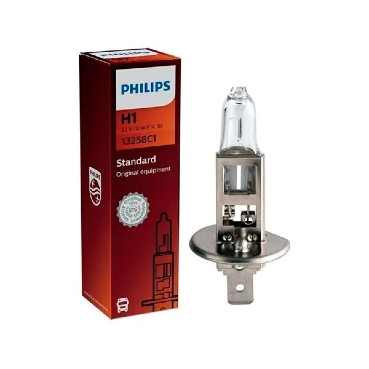 LAMPARA - HALOGENA 24V 70W H1 = 01656 PHILIPS 