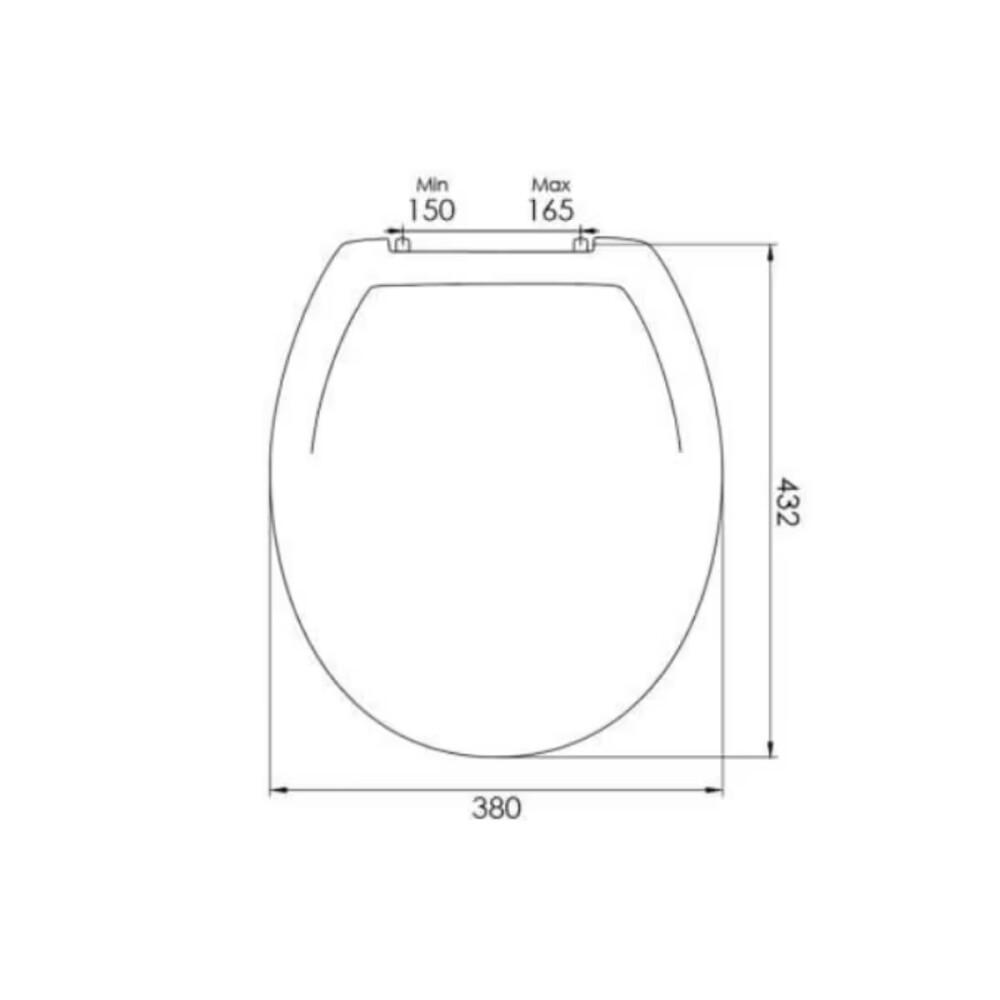 Tapa inodoro Oval plástica acolchada Blanca Tapa Inodoro Oval Plástica Acolchada Blanca