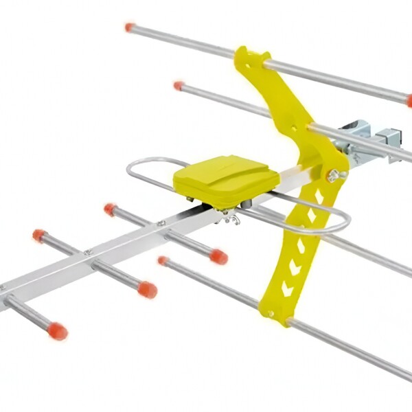 Antena Digital Exterior Soporta Full Hdtv 1080p Tv Canales Color Blanco