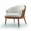 Poltrona FANE - Madera Cinamomo - Tela Tramada Gris Poltrona FANE - Madera Cinamomo - Tela Tramada Gris
