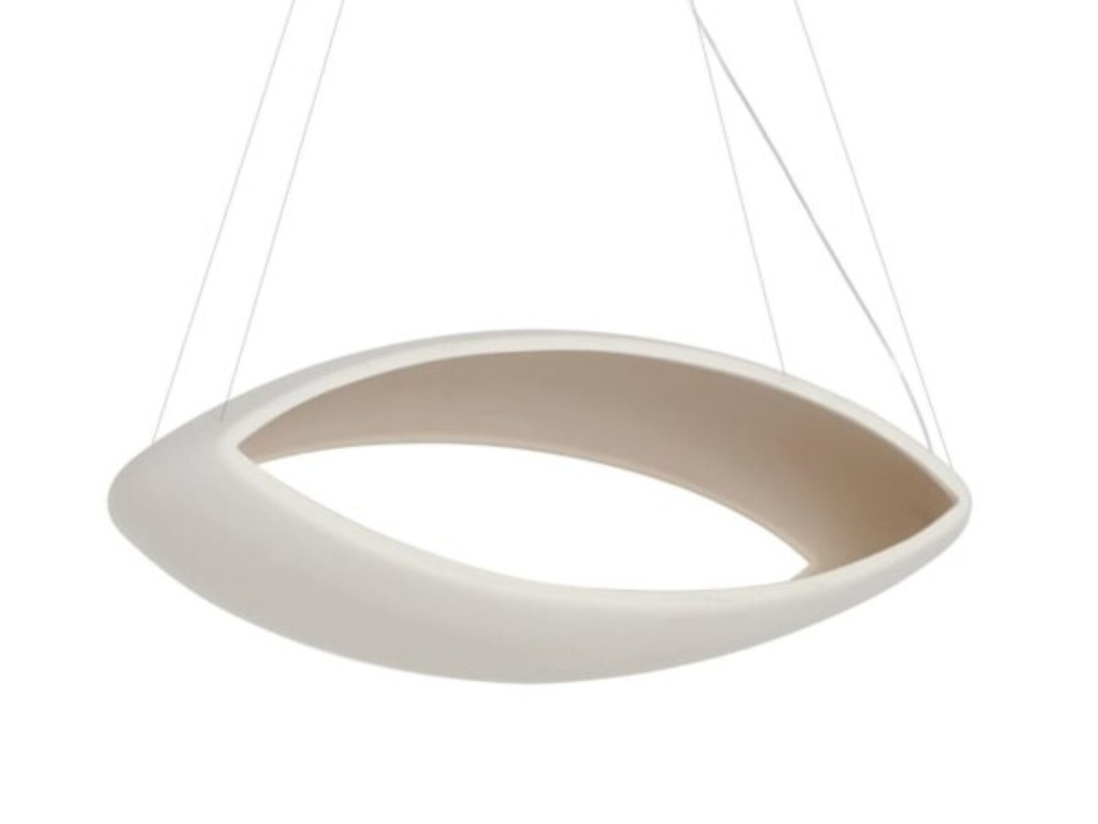 COLGANTE LED NISHA 13W 3000K BLANCO CON CABLE TRANS 57CM 