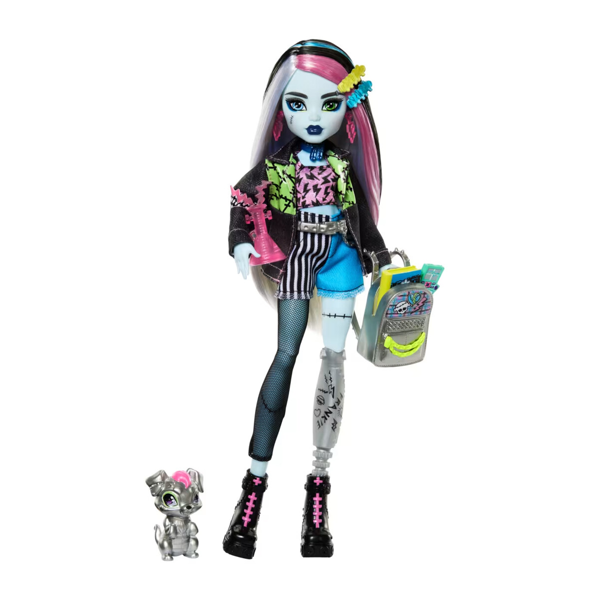 Muñeca Frankie Stein de Monster High con mascota Watzie 