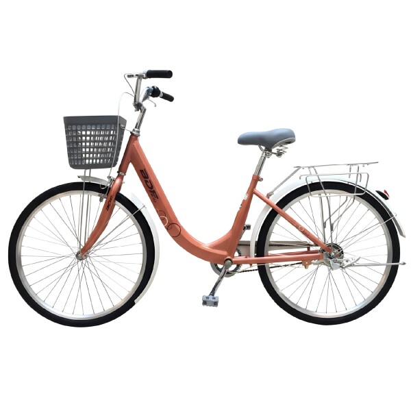 Bicicleta BDF Paseo Urbana Rodado 26 " Canasto Freno V-Brake Rosa 1