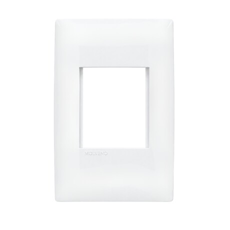 PLAQUETA C BASTIDOR 1 MODULO DOBLE ATENEA Plaqueta c/ Bastidor 1 Módulo Doble Atenea Blanca