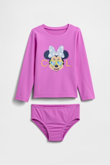 Traje De Baño Toddler Niña Neon Pink Glow