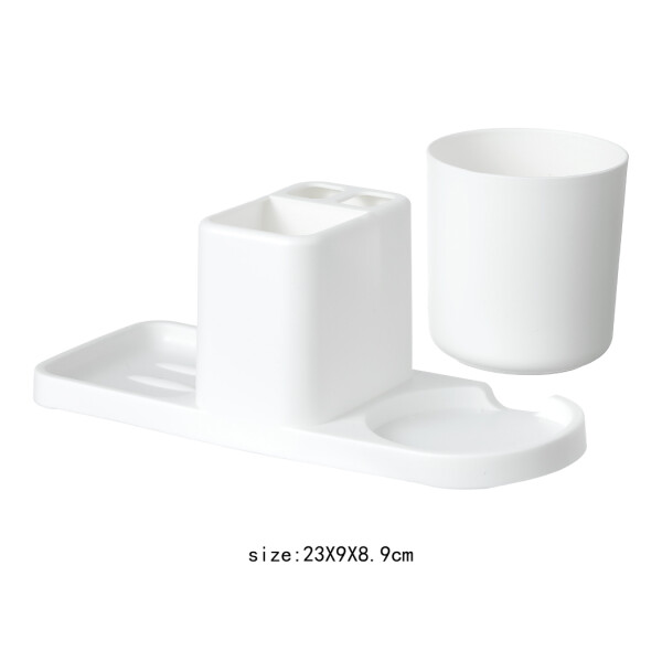Porta cepillo dental blanco