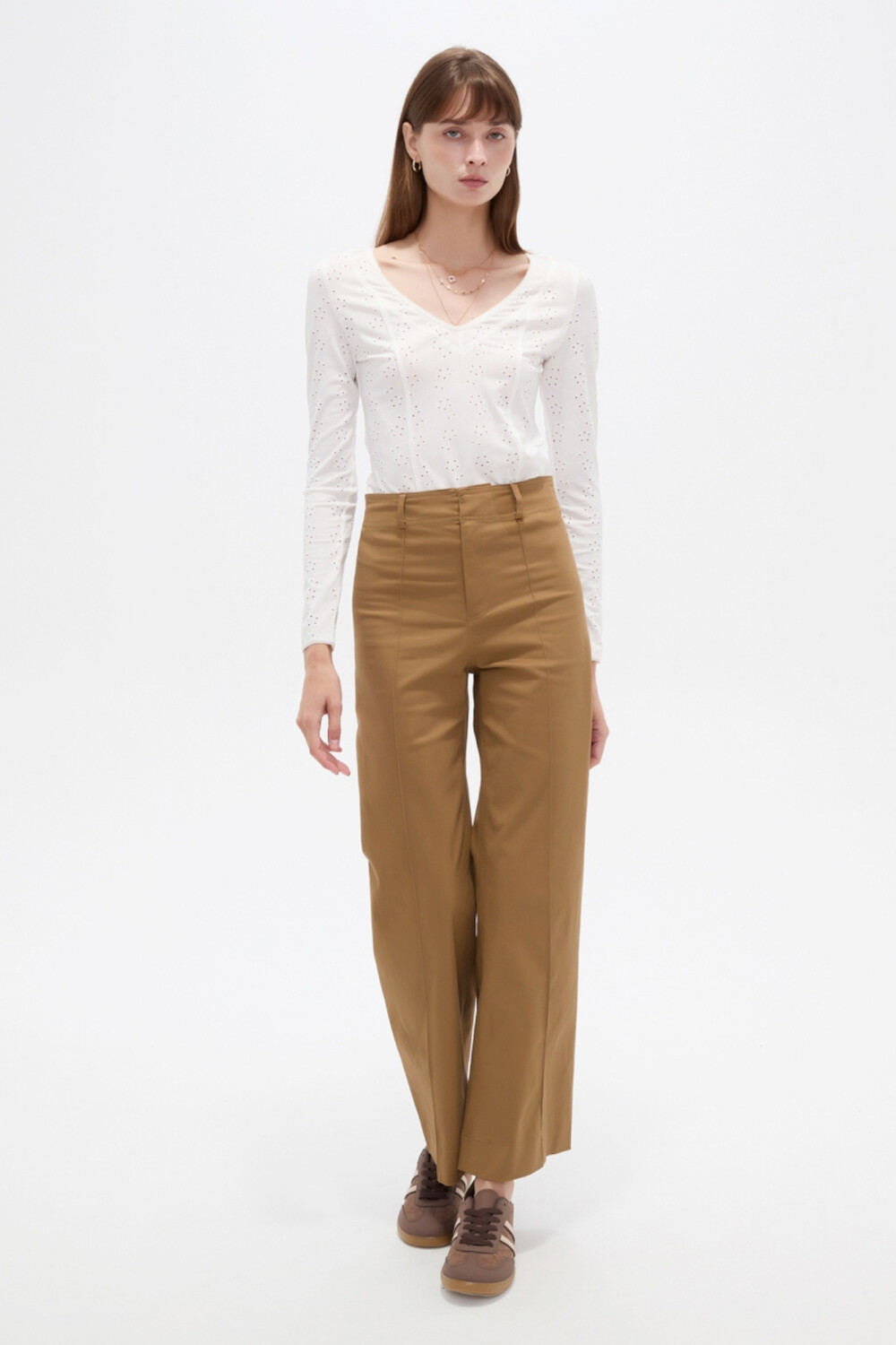 Pantalon Arvilo Beige Oscuro