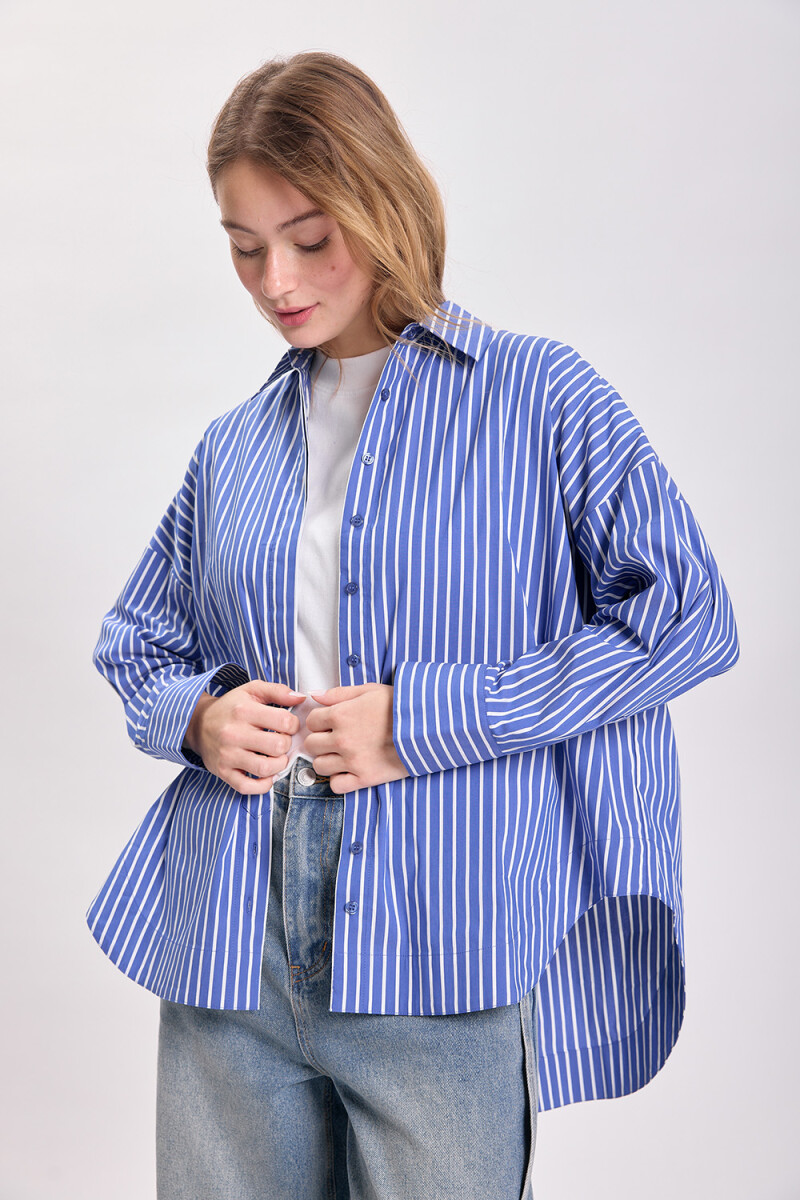 Camisa especial rayas Azul