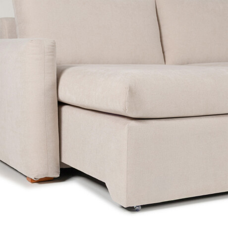 Rinconera Sevilla (Retráctil) - Tela Microfibra - Chaise derecho TC 1010 (Beige)