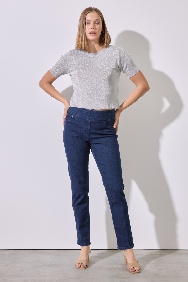 Jegging Pretina Ancha JEAN OSCURO