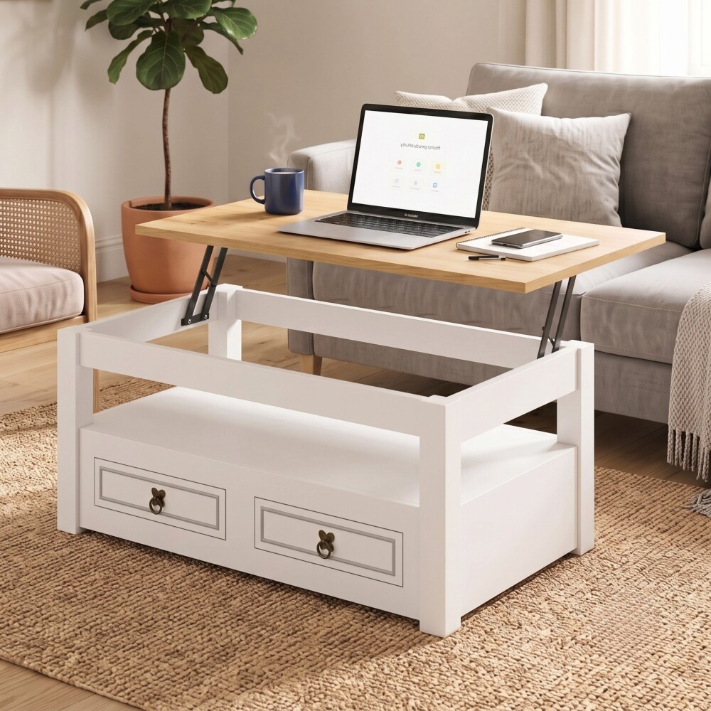 Mesa de centro Articulada - Linea Mexicana Blanco