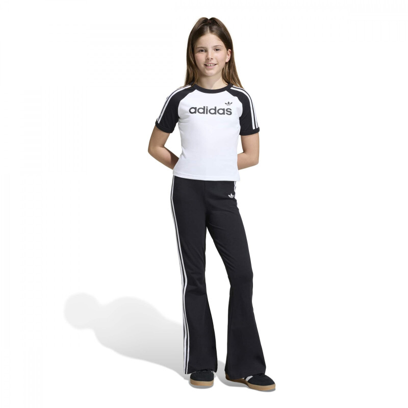 Remera Adidas 3S SL TEE Niños KE2945 Blanco-negro