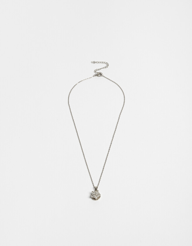 Cadena Corta con Dije Premium Gold Collar De Acero Inoxidable - Plateado