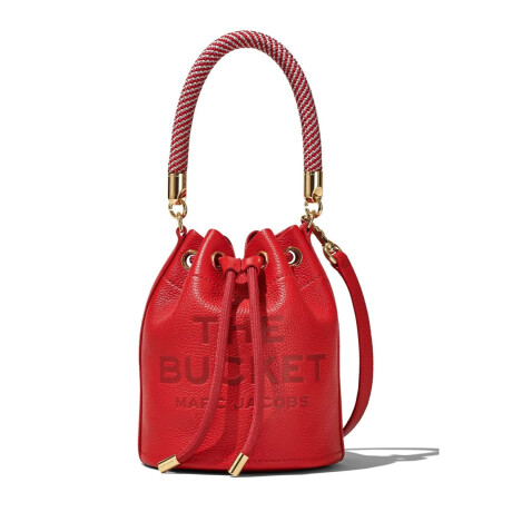 Marc Jacobs - Bolso bombonera de cuero, The Mini Bucket Rojo