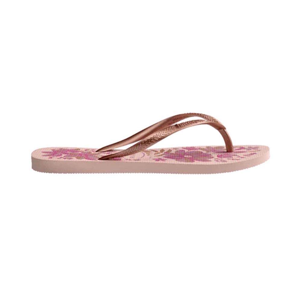 Sandalias Havaianas Slim Organic Mujer Rosado/Dorado