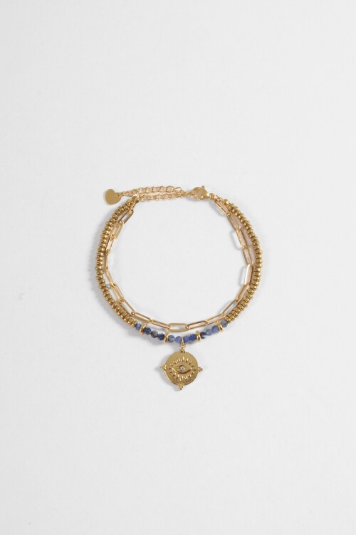 Pulsera acero mystic dorado