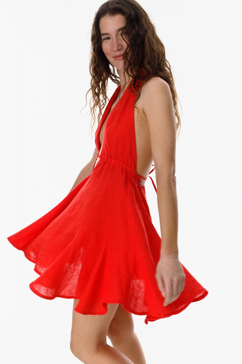 Vestido Bellur rojo m