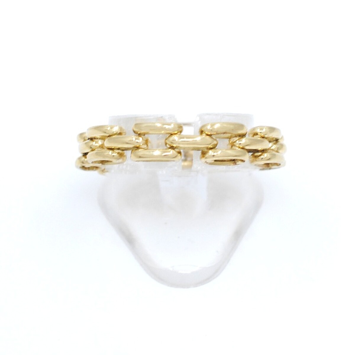 Anillo en oro 18k tipo panther 3 hilos 