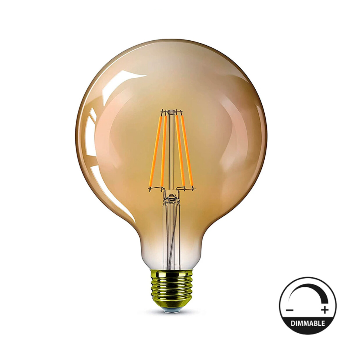 Lámpara Filamento Globo LED G125 Dimerizable 4W 