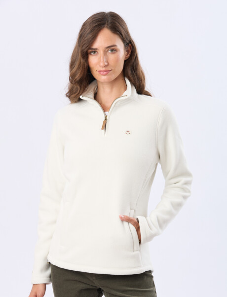 BUZO POLAR MEDIO CIERRE Beige