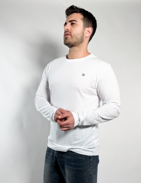 Remera M/Larga Barton Blanco