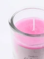 VELA FRASCO VIDRIO TAPA FRUTILLA FUCSIA