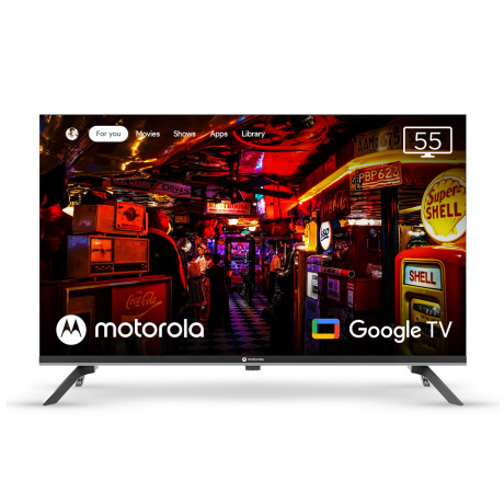 Smart TV Motorola 55" Ultra HD 4K con Google TV Integrado Negro
