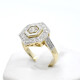 Anillo Oro 18K, Platino Y Brillantes Anillo Oro 18K, Platino Y Brillantes