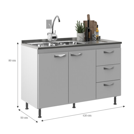 BAJO MESADA ARMARIO 2 PUERTAS 3 CAJONES BAJO MESADA ARMARIO 2 PUERTAS 3 CAJONES