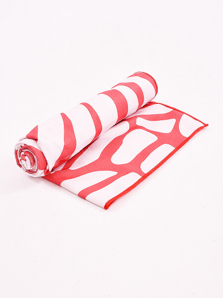 TOALLA PLAYERA MICROFIBRA ROJO