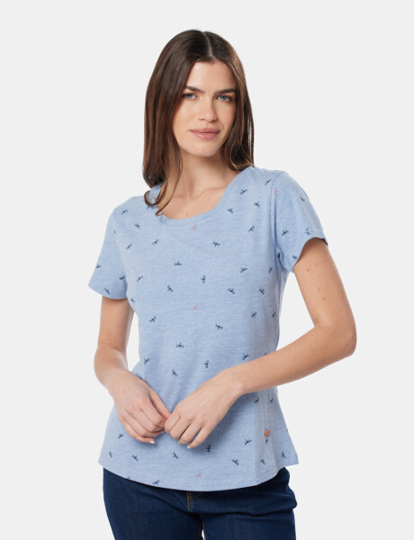 REMERA ESTAMPADA Azul