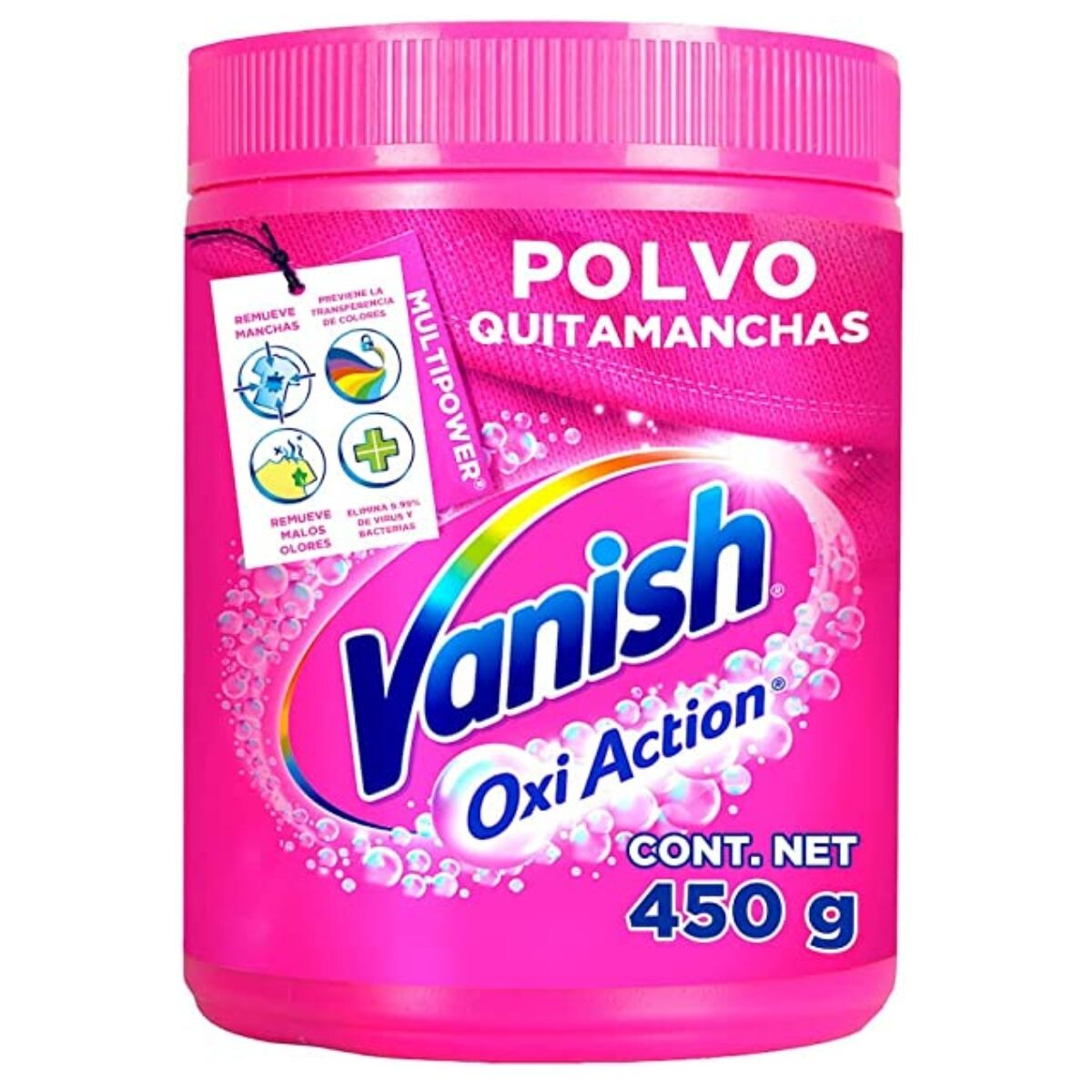 Quitamanchas Vanish en Polvo Oxi Action 450 GR 