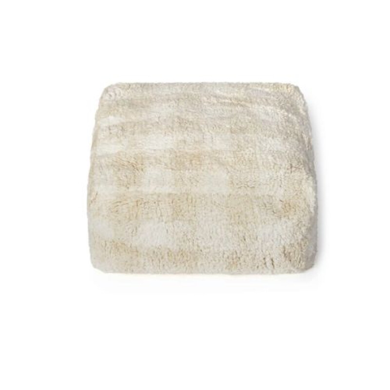 Pouf lavable - Vichy - Ivory - Lorena Canals Pouf Lavable - Vichy - Ivory - Lorena Canals