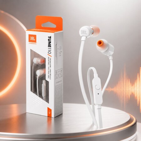 AURICULARES MANOS LIBRES JBL T110 3.5MM BLANCO AURICULARES MANOS LIBRES JBL T110 3.5MM BLANCO