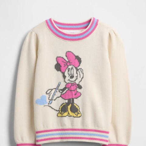 DIS COTTON CREW SWEATER IVORY FROST