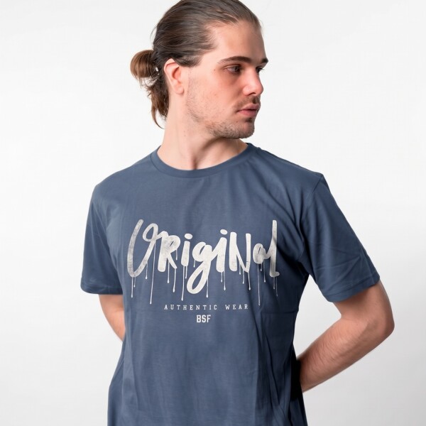 T-Shirt Print V27 Original Denim