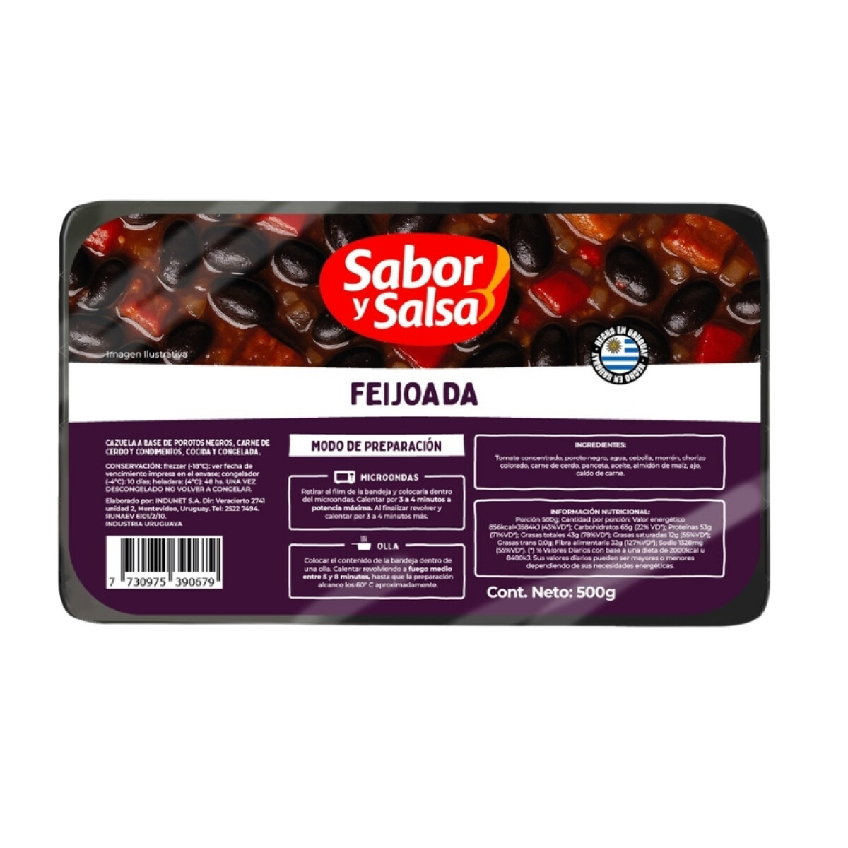 FEIJOADA 500G SABOR Y SALSA 500G 