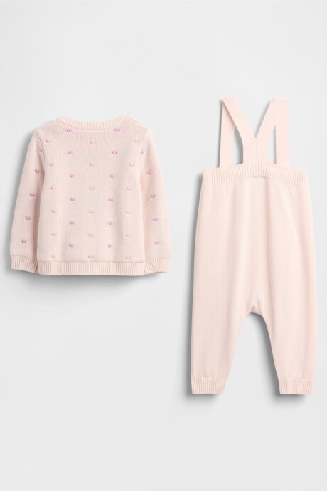 Set De Saco Y Enterito Bebé Barely Pink