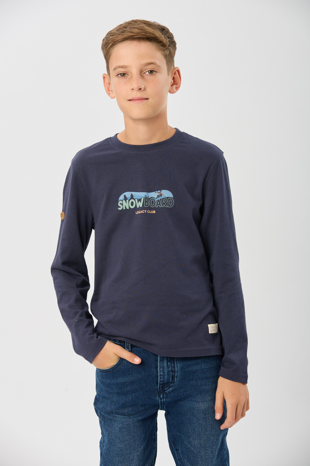 REMERA ESTAMPADA Azul