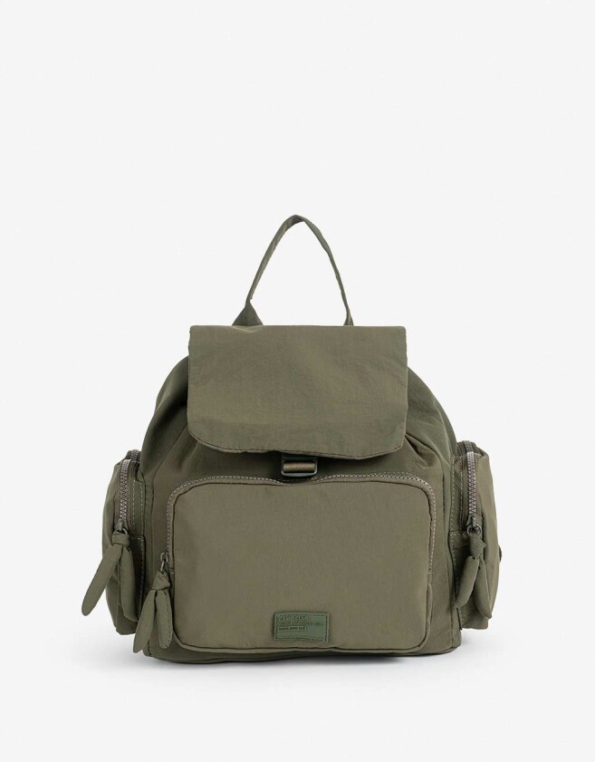 Mochilas Urbanas Mochila Puffy Verde - Verde Kaki
