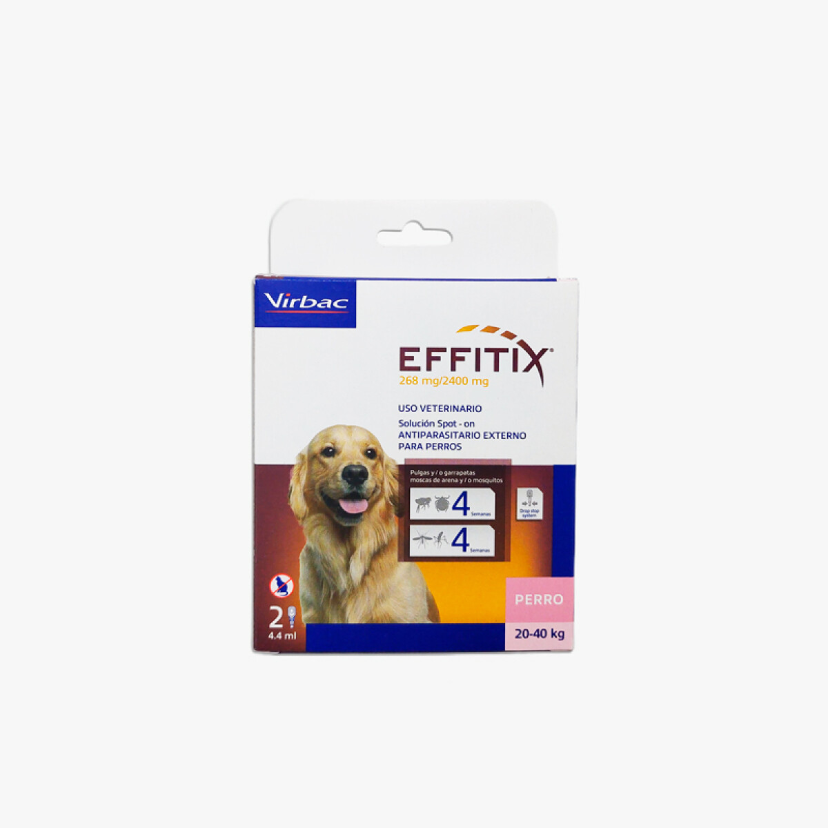 Effitix - 20 a 40 kgs - caja 2 pipetas 