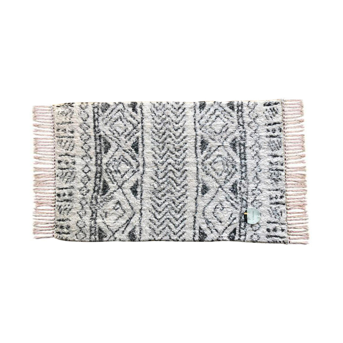 Alfombra Estilo Tribal Moderna Interior Hogar - Blanco 