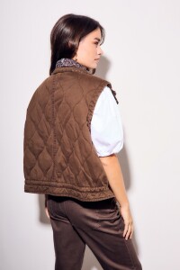 Chaleco Lavado Reversible Chocolate