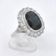 Anillo Nuevo En Platino, Zafiro Y Brillantes Anillo Nuevo En Platino, Zafiro Y Brillantes