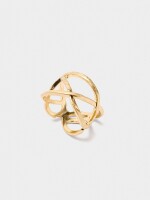 Anillo Entrecruzado dorado